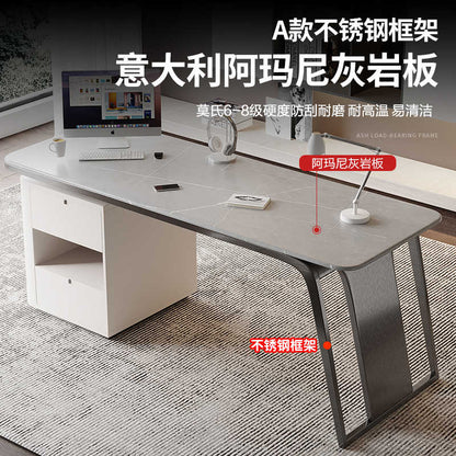 Italian very simple rock board desk study desk study desk high-grade beauty medical beauty consulting desk computer desk
