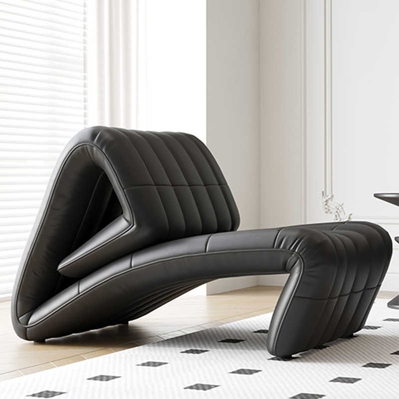Barcelona single sofa chair designer balcony living room bedroom multi-functional lounge chair Fist chair leather