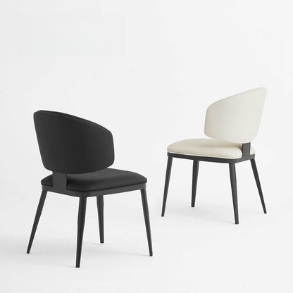 Milan - Italian minimalist leather dining chair