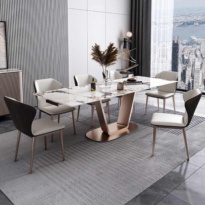 Modern simple retractable folding dinner table