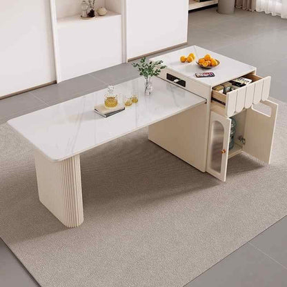 Butter wind island table one retractable multifunctional rock slab island simple household kitchen guide bar table
