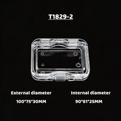 5pcs Clear PS Jewelry Display Box, Floating Gemstone Storage Case, Acrylic Packaging for Rings Earrings