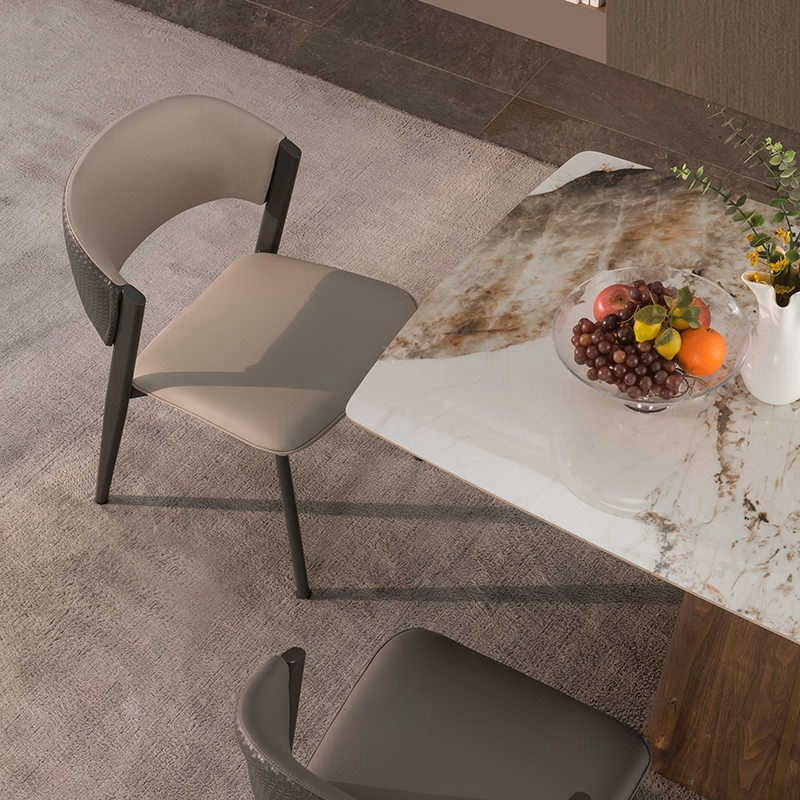 Italian light luxury minimalist dining chair Milan chair