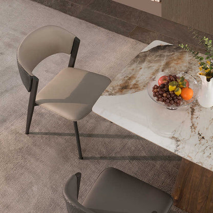 Italian light luxury minimalist dining chair Milan chair