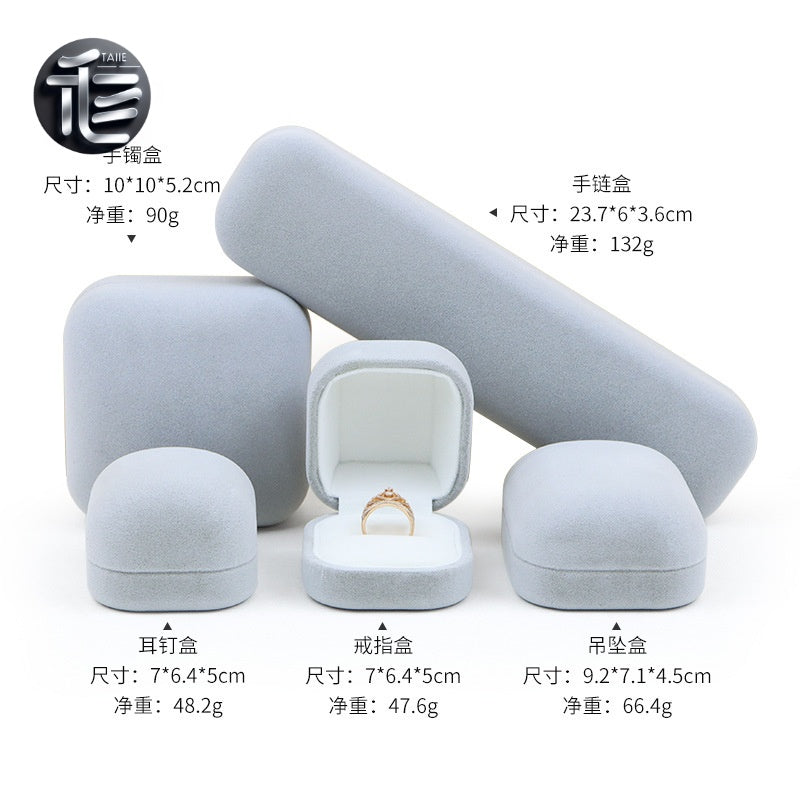 Engagement Ring Box Velvet – Wedding Ring Holder for Proposal, Luxury Heart-Shaped Jewelry Gift Box,Custom Jewelry Box for Small Business