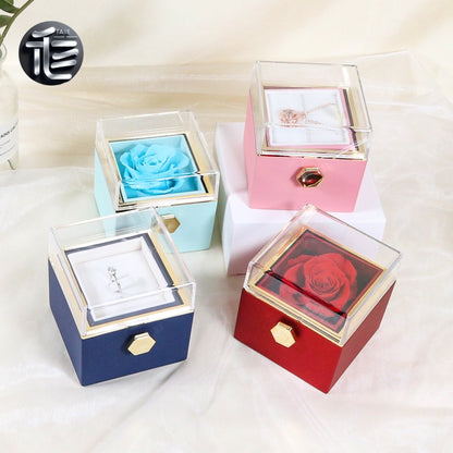 Ring Box for Engagement – Personalized Wedding Jewelry Gift Box,