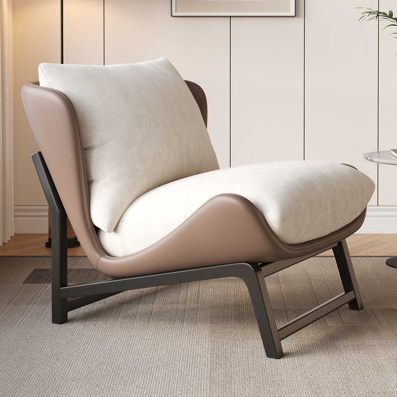 Nordic single sofa chair modern simple balcony lounge chair Italian minimalist living room Tiger chair designer lounge chair