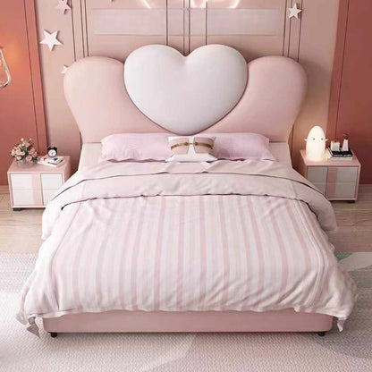 Princess bed girl pink bed modern simple girl bedroom creative net celebrity children's bed girl love solid wood bed