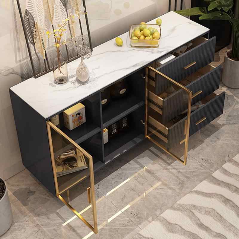 Italian marble side cabinet