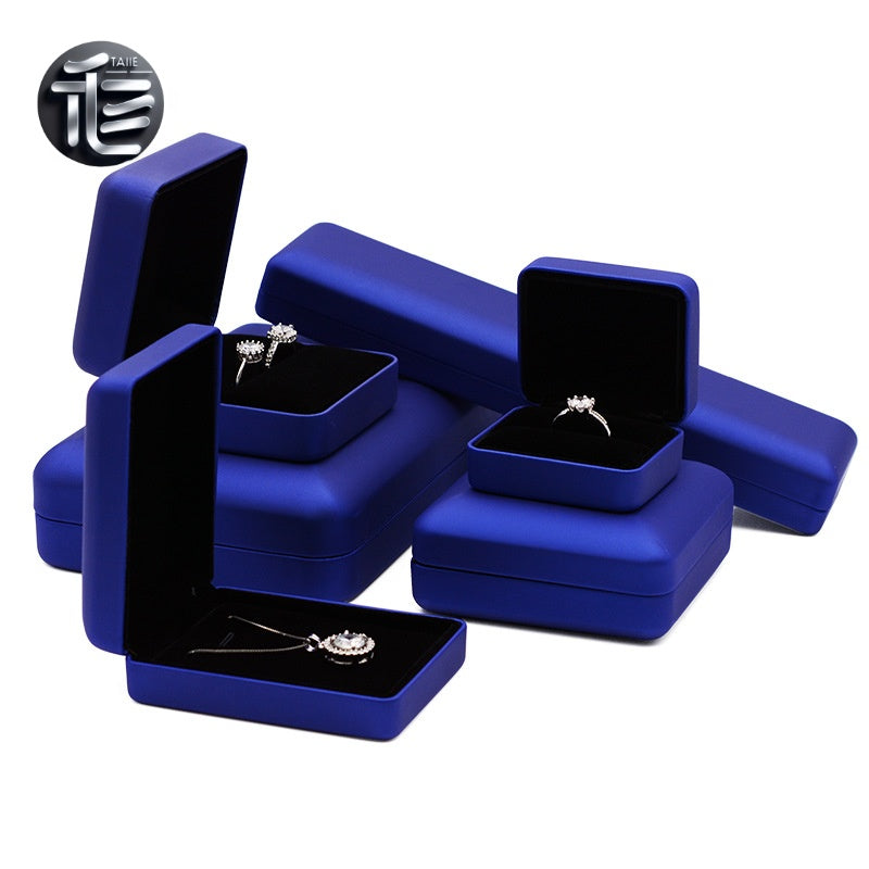 Engagement Ring Box Velvet – Wedding Ring Holder for Proposal, Luxury Heart-Shaped Jewelry Gift Box,Bulk Jewelry Boxes