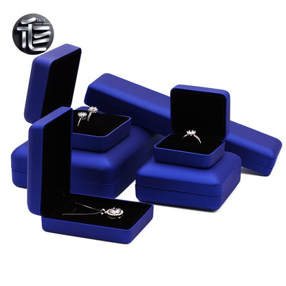 Engagement Ring Box Velvet – Wedding Ring Holder for Proposal, Luxury Heart-Shaped Jewelry Gift Box,Bulk Jewelry Boxes