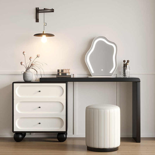 Xin Bai all solid wood dressing table bedroom modern simple makeup table bucket cabinet integrated storage cabinet paint