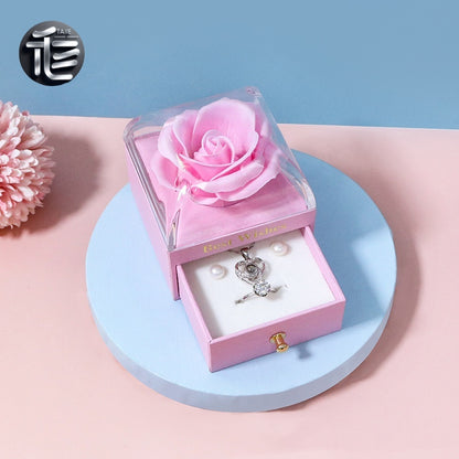 Christmas Jewelry Gift Box – Festive Velvet Ring & Necklace Box, Holiday Present for Her,jewelry box