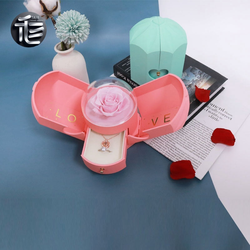 Ring Box for Proposal – Velvet Lined Wedding Ring Holder, Small Luxury Gift Box for Engagement,jewelry box