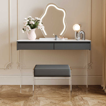 Butter wind retractable corner dresser Modern simple makeup table Bedroom bed tail bucket cabinet network red storage dresser