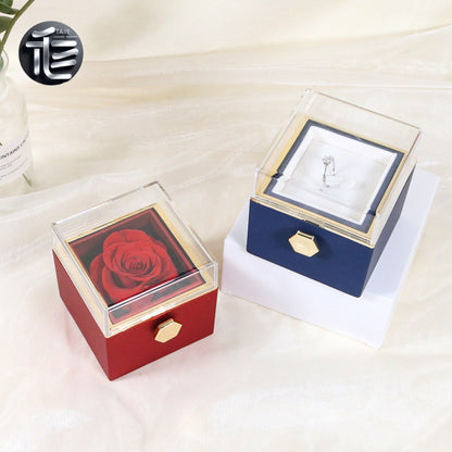 Ring Box for Engagement – Personalized Wedding Jewelry Gift Box,