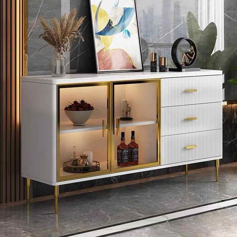 Italian marble side cabinet