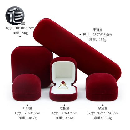 Engagement Ring Box Velvet – Wedding Ring Holder for Proposal, Luxury Heart-Shaped Jewelry Gift Box,Custom Jewelry Box for Small Business