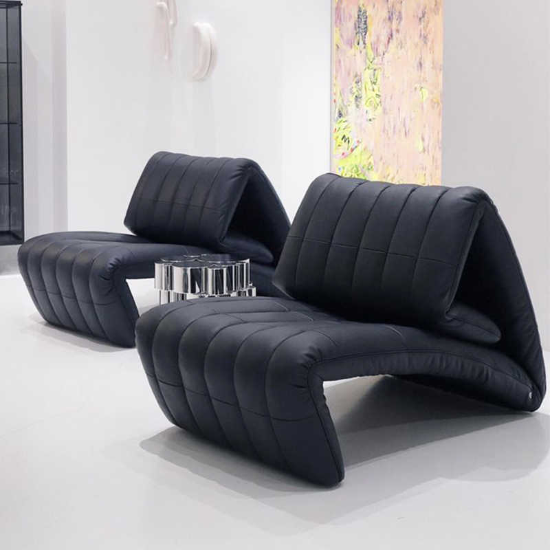 Barcelona single sofa chair designer balcony living room bedroom multi-functional lounge chair Fist chair leather