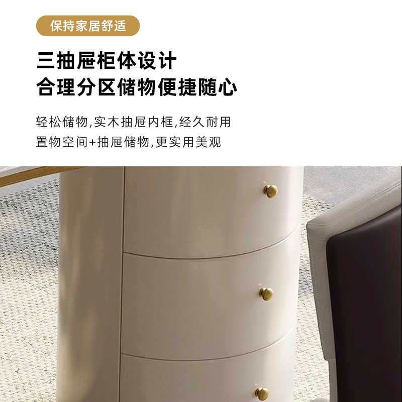 Light luxury desk Modern simple high sense unique design home work study calligraphy study rock board desk