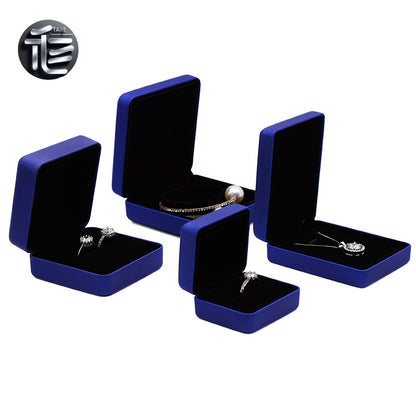 Engagement Ring Box Velvet – Wedding Ring Holder for Proposal, Luxury Heart-Shaped Jewelry Gift Box,Bulk Jewelry Boxes