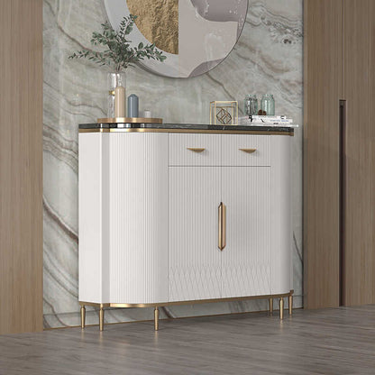 Modern simple marble semicircle entrance cabinet