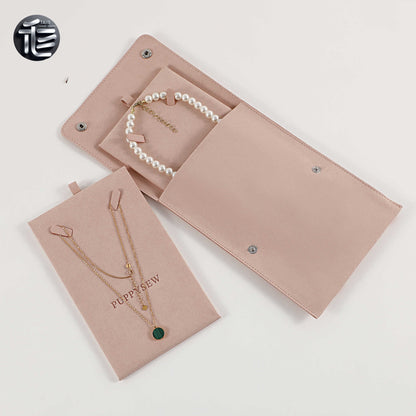 Jewelry pouch,Travel jewelry pouch,Small jewelry organizer,Suede jewelry pouch