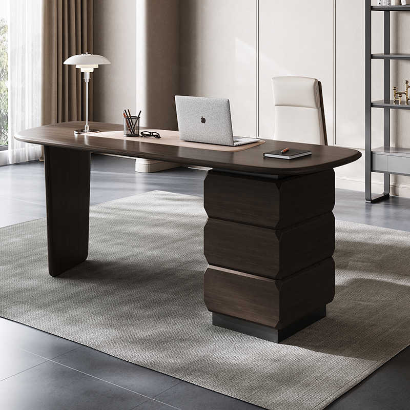 Modern minimalist desk designer study home advanced sense writing desk computer desk wabi-Sabi wind light luxury desk
