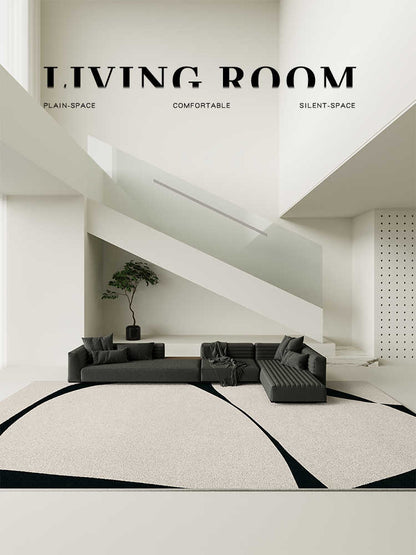 Grey carpet living room light luxury high-end high-end washable rub home sofa floor mat