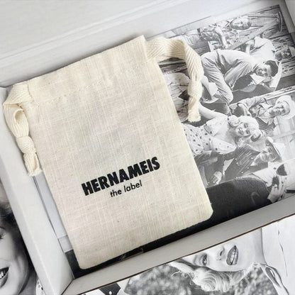 100PCS Custom Logo Cotton Jewelry Pouches, Personalized Drawstring Gift Bags