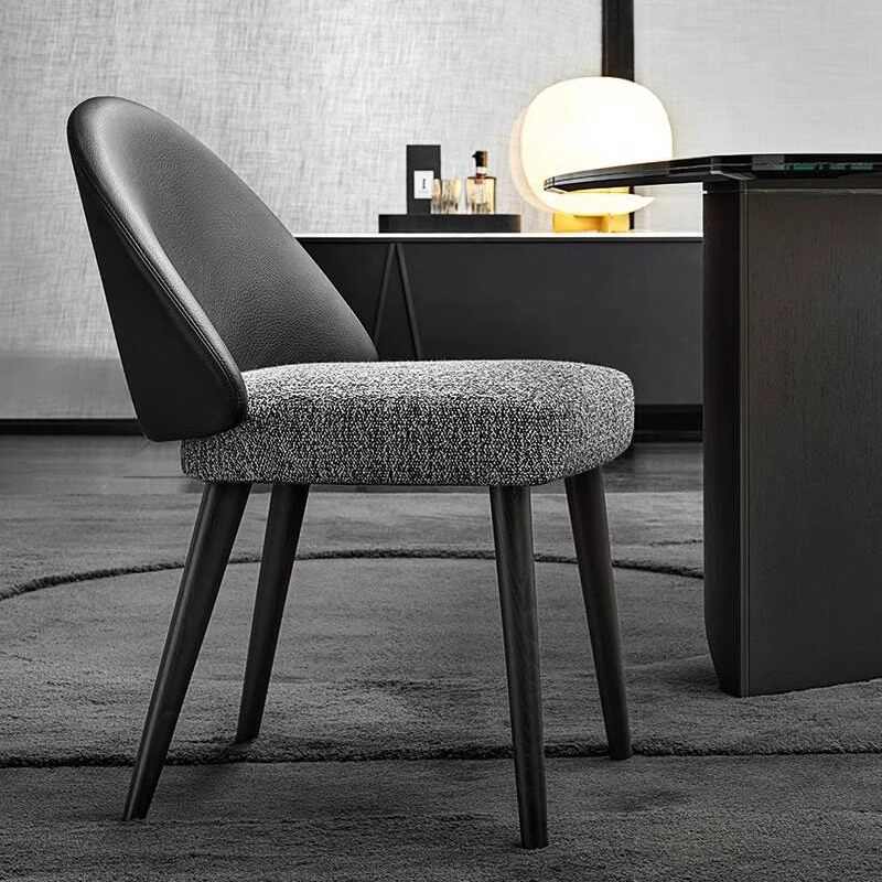 Ash wood cotton hemp leisure restaurant creative chair