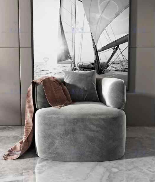 American light luxury designer style living room villa will be modern simple fabric sofa