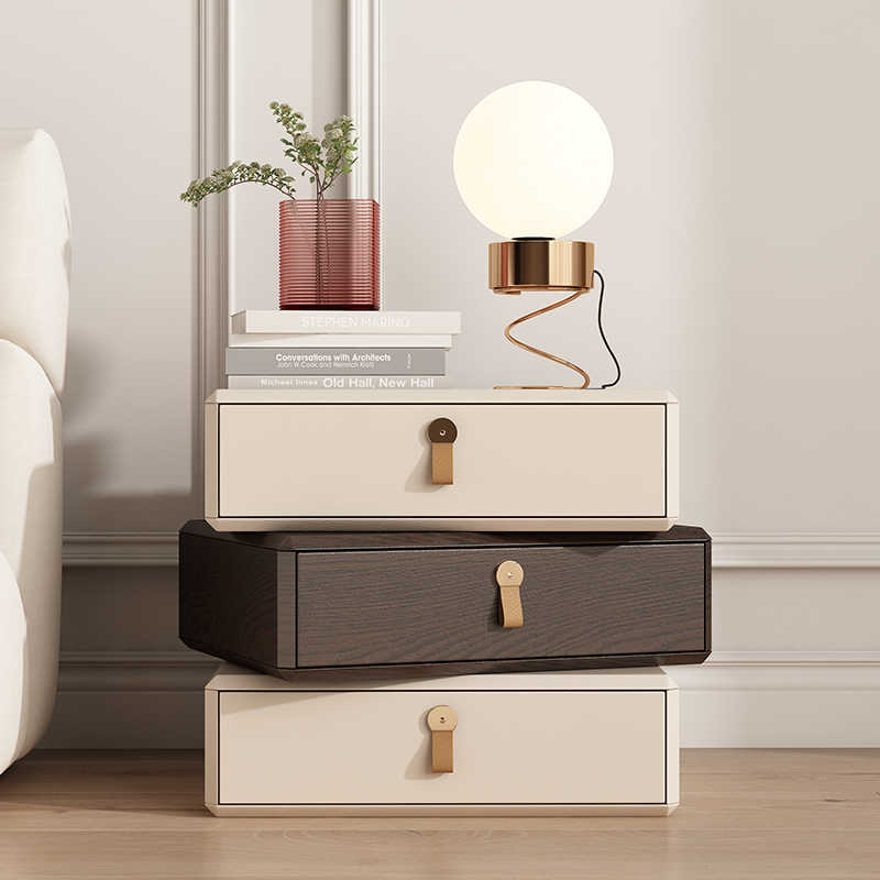 Chivas official flagship store can rotate the bedside table end designer light luxury modern simple bedroom bedside cabinets