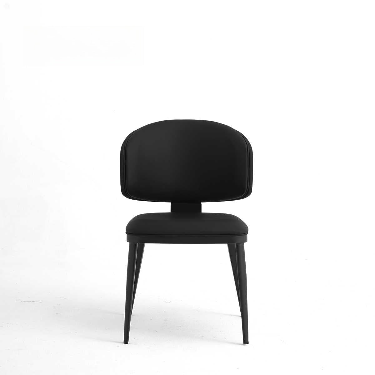 Milan - Italian minimalist leather dining chair