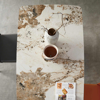 Italian minimalist light stone table