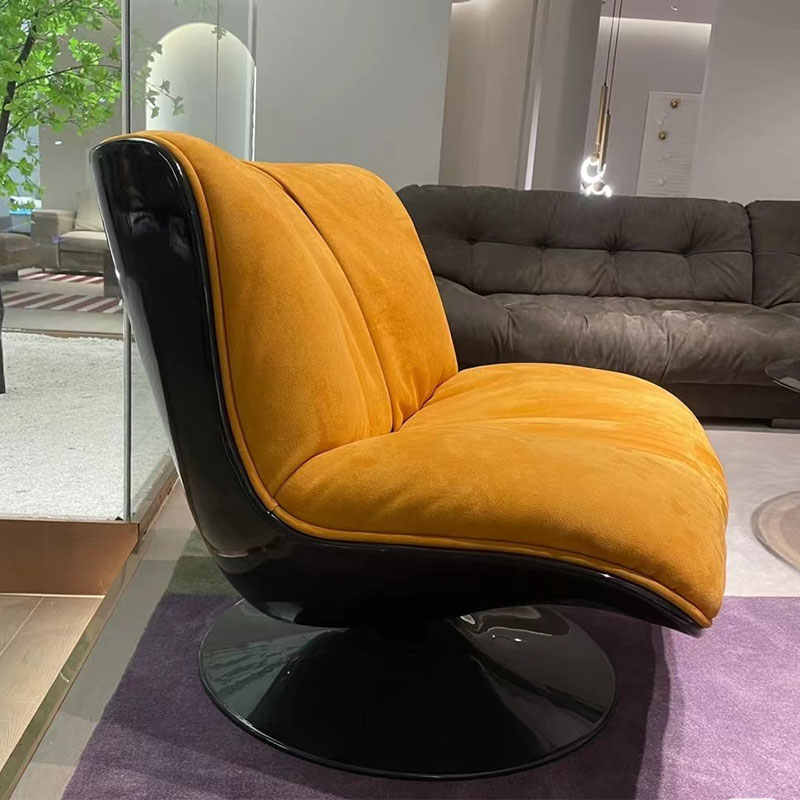 Designer baxter minimalist casual living room creative light luxury single FRP revolving lazy duck bill sofa chair