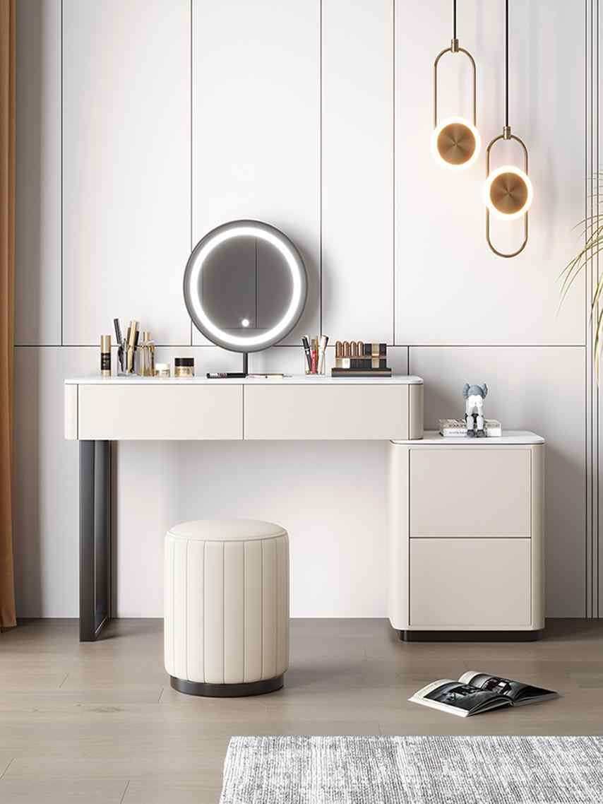 Xin Bai dressing table bucket cabinet one modern bedroom simple cream wind makeup table storage cabinet desk makeup table