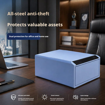 Jewelry Storage Safe, All-Steel Security Cabinet, Fingerprint Passcode Lock Box