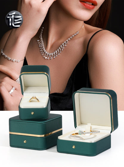 Luxury Jewelry Gift Box,Bridal Jewelry Box – Wedding Day Keepsake Organizer for Bride, Personalized Name & Date Gift