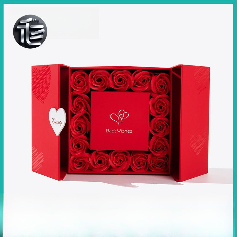 Gift box,jewelry box,ring box,fireworks,Festival box,Velvet Jewelry Box,Engagement Ring Box