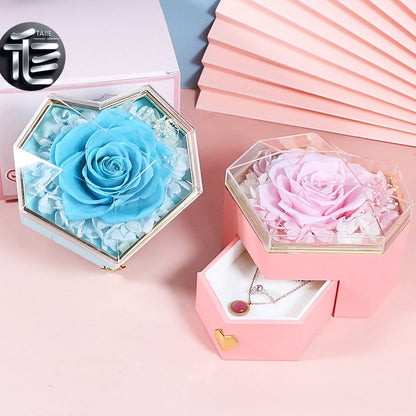 Engagement Ring Box Velvet – Wedding Ring Holder for Proposal, Luxury Heart-Shaped Jewelry Gift Box