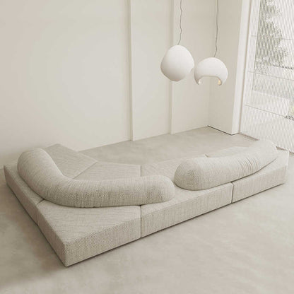 Abnormity module rock sofa Villa abnormity personality combination designer large flat fabric sofa
