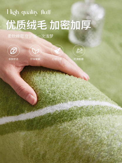 Cream wind special-shaped carpet living room light luxury luxury sofa home light green clouds irregular cushion bedroom