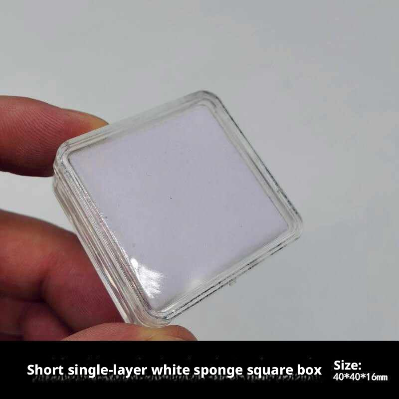 50PCS Small Plastic Gemstone Storage Box, Clear Cabochon Container for Rhinestones, Jewelry Making Organizer Case