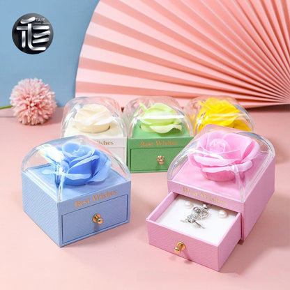 Christmas Jewelry Gift Box – Festive Velvet Ring & Necklace Box, Holiday Present for Her,jewelry box