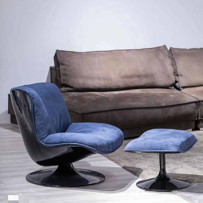 Designer baxter minimalist casual living room creative light luxury single FRP revolving lazy duck bill sofa chair