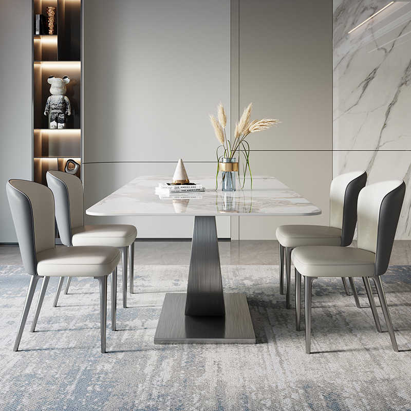 Italian minimalist light rock table