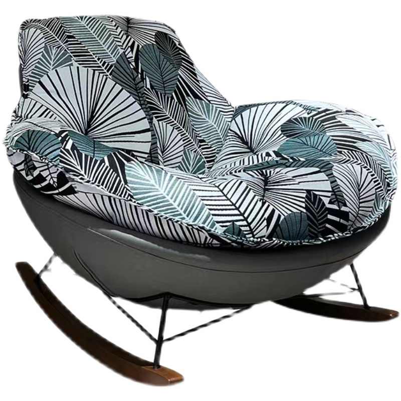 Nordic light luxury single sofa network red rocking chair home recliner lounger lounger Rocking chair sofa chair