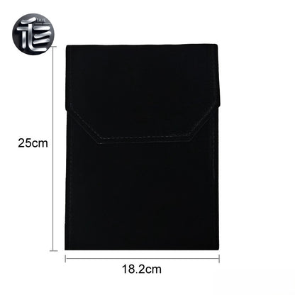Travel Jewelry Roll, Portable Velvet Pouch for Necklace & Rings, Compact Case for Vacation