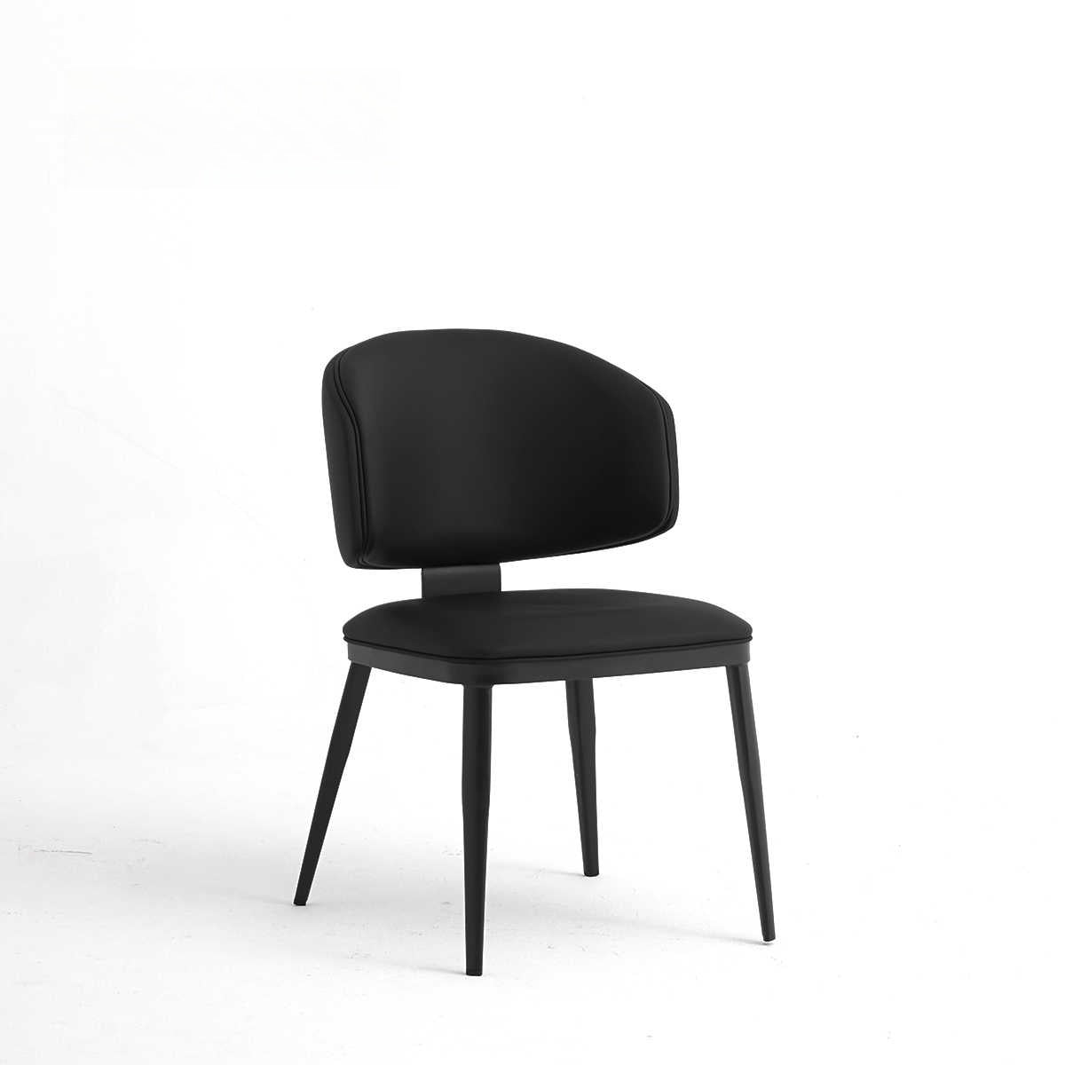 Milan - Italian minimalist leather dining chair